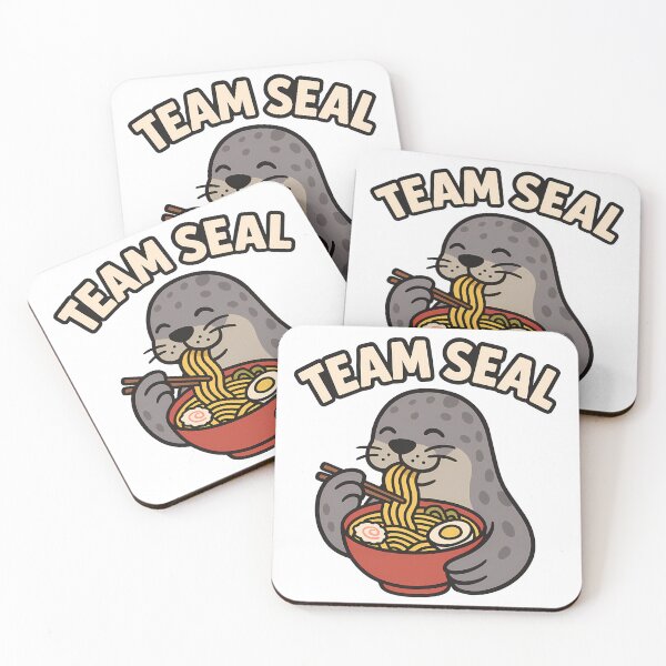 Item preview, Team Seal Ramen Funny Leopard Seal Cartoon designed and sold by NatureStyle555.