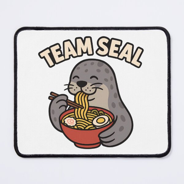 Item preview, Team Seal Ramen Funny Leopard Seal Cartoon designed and sold by NatureStyle555.