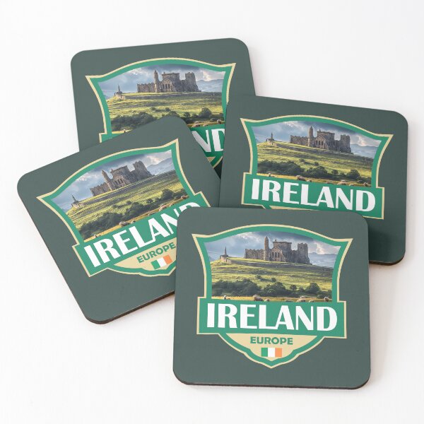 Item preview, Ireland Illustration Retro Badge designed and sold by KrisSidDesigns.