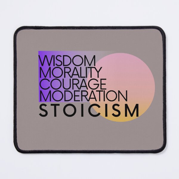 Item preview, Stoicism, stoic, wisdom, morality, courage, and moderation designed and sold by Soul Rich Style.