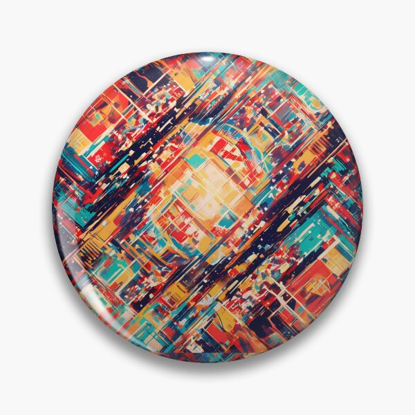 Artikelvorschau, ITALIEN Lebendige geometrische Muster Fett abstrakte Kunst Design entworfen und verkauft von ART ATTACK ZONE.