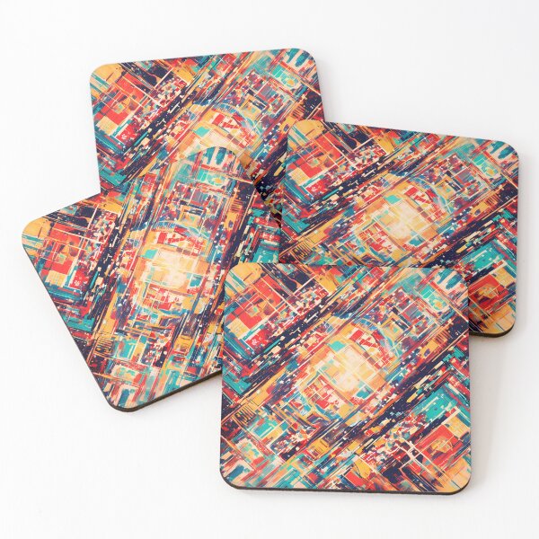 Item preview, ITALY Vivid Geometric Patterns Bold Abstract Art Design designed and sold by ART ATTACK ZONE.