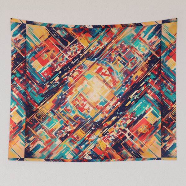 Item preview, ITALY Vivid Geometric Patterns Bold Abstract Art Design designed and sold by ART ATTACK ZONE.