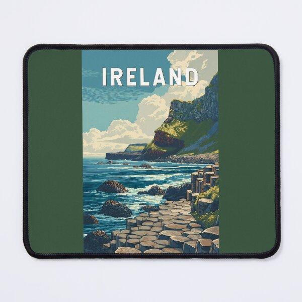 Item preview, Ireland Illustration Travel Art Vintage designed and sold by KrisSidDesigns.