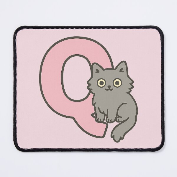 Item preview, Alphabet “Q” – Cute Fluffy Cat Initial Sticker designed and sold by wwshd.