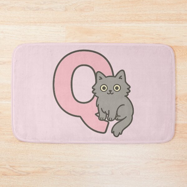 Item preview, Alphabet “Q” – Cute Fluffy Cat Initial Sticker designed and sold by wwshd.