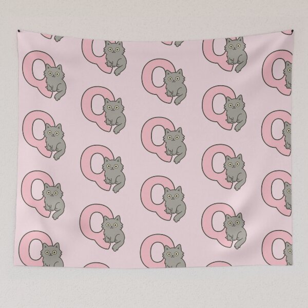 Item preview, Alphabet “Q” – Cute Fluffy Cat Initial Sticker designed and sold by wwshd.