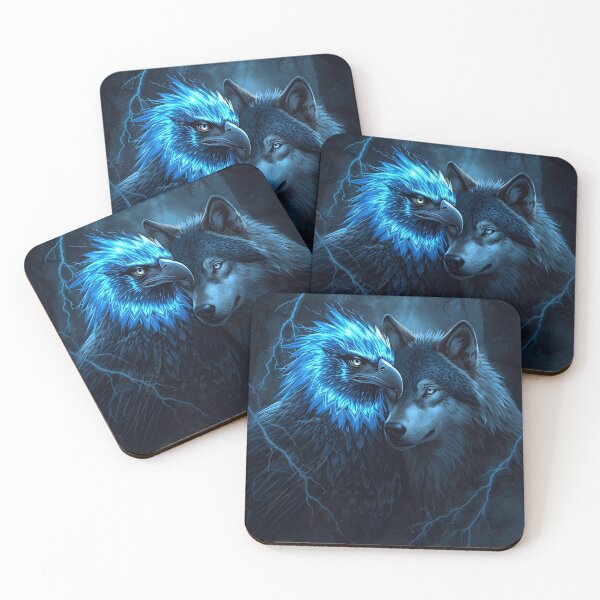 Item preview, Eagle and Wolf designed and sold by RisingWolfStudio.