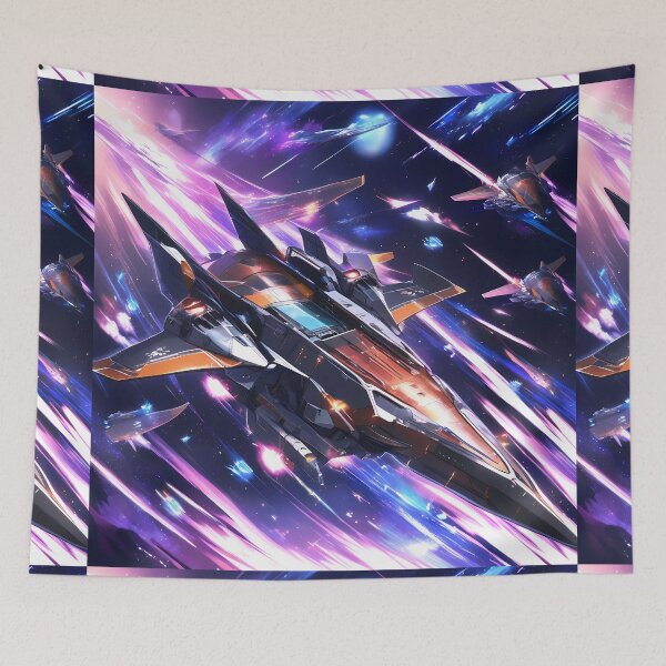 Item preview, Futuristic Starships Historical Ships Stunning Floral Beauty designed and sold by ART ATTACK ZONE.