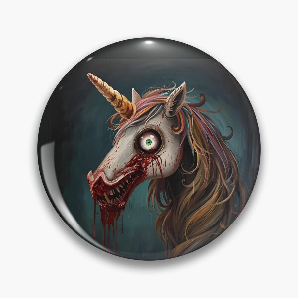 Item preview, Scarry Bloody Unicorn Art designed and sold by DoraPL.
