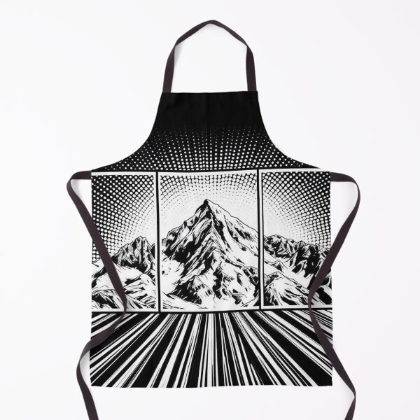Item preview, Split Frame Mountain – Dynamic Comic Landscape - Pop Art Mountain Landscape Love  designed and sold by Benito Del Ray.