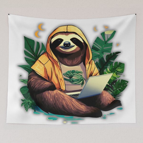 Item preview, Lazy Sloth in Action designed and sold by Zofia Sosnecka.