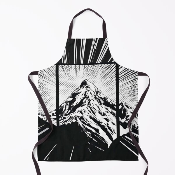 Item preview, Halftone Peak – Comic Style Mountain Poster - Pop Art Mountain Landscape Love designed and sold by Benito Del Ray.