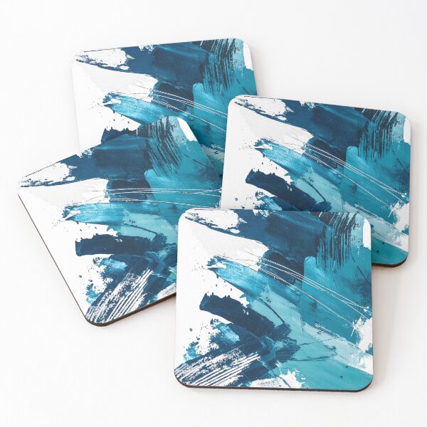 Item preview, Abstract blue art – modern illustration in cool tones designed and sold by SuperCaseCenter.