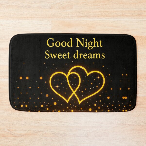 Item preview, Good Night Sweet Dreams – Romantic Golden Hearts Illustration designed and sold by Sadia  Jannat.