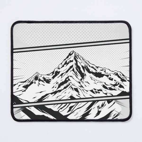 Item preview, Split Vision Summit – Contemporary Mountain Panels - Pop Art Mountain Landscape Love designed and sold by Benito Del Ray.