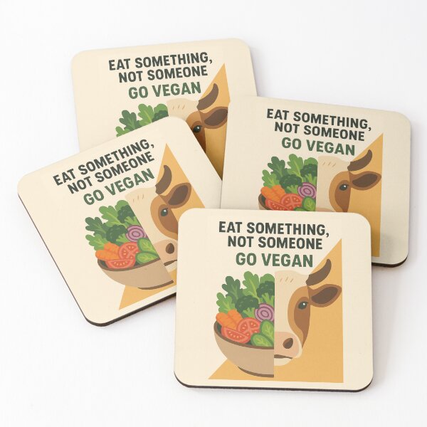 Item preview, Eat Something Not Someone Go Vegan Veganism Animal Rights Animal Suffering Cow Salad designed and sold by Annika Shurafa.