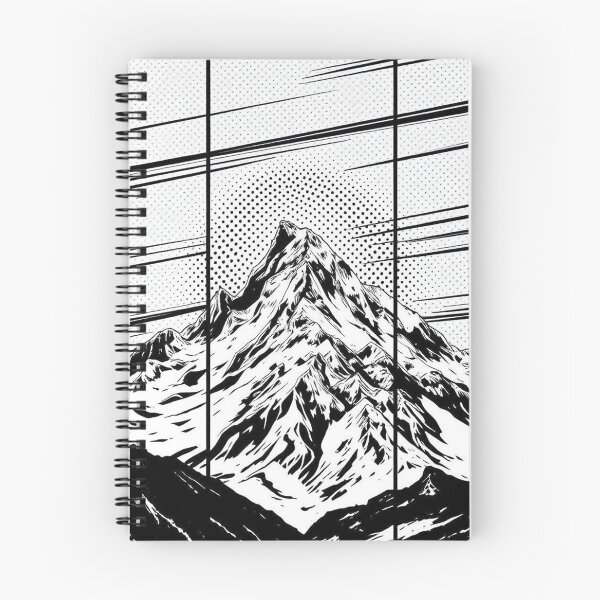 Item preview, Horizon Lines – Abstract Comic Mountain - Pop Art Mountain Landscape Love  designed and sold by Benito Del Ray.