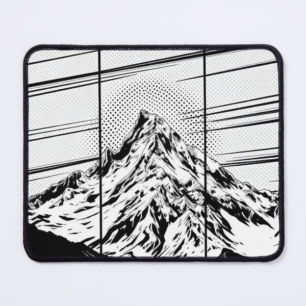 Item preview, Horizon Lines – Abstract Comic Mountain - Pop Art Mountain Landscape Love designed and sold by Benito Del Ray.
