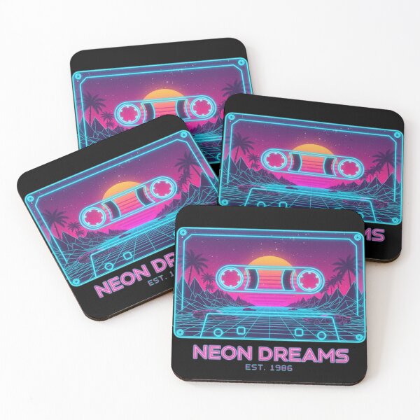 Item preview, Neon Dreams Cassette - Retro Wave  designed and sold by Too Kool Designing .