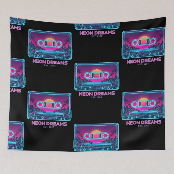Item preview, Neon Dreams Cassette - Retro Wave  designed and sold by Too Kool Designing .