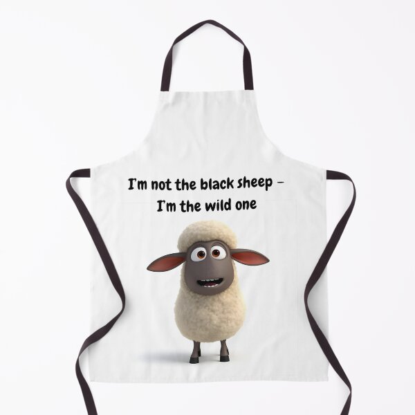 Item preview, Funny Wild Sheep Quote – I'm Not the Black Sheep T-Shirt Design designed and sold by QuasarCreations.