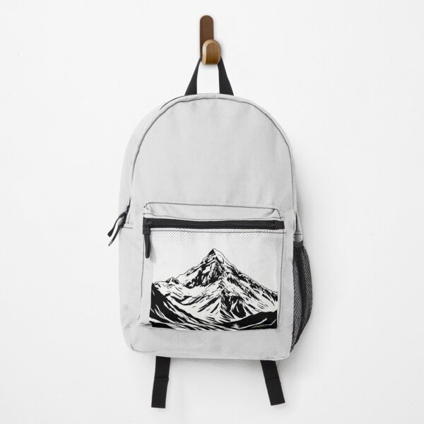 Item preview, Classic Peak – Stippled Monochrome Mountain - Pop Art Mountain Landscape Love  designed and sold by Benito Del Ray.