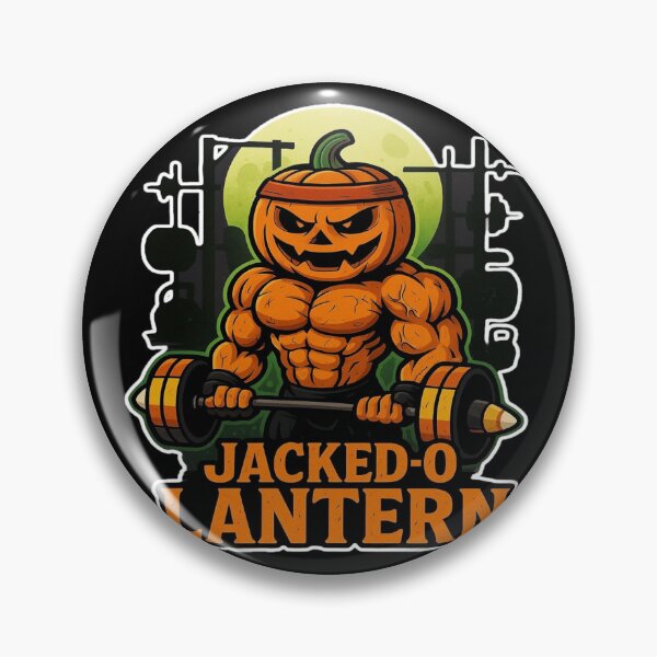 Item preview, Jacked-O Lantern – Halloween Pumpkin Bodybuilder Gym Design designed and sold by Rockbuster Merch.