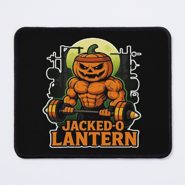 Item preview, Jacked-O Lantern – Halloween Pumpkin Bodybuilder Gym Design designed and sold by Rockbuster Merch.