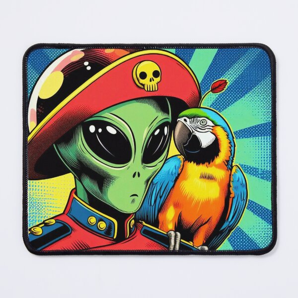 Item preview, Pirate alien and parrot designed and sold by Dogandesighn.