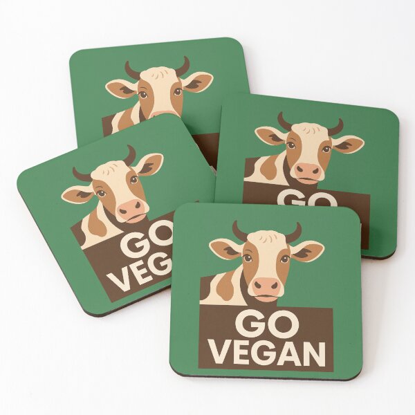 Item preview, Go Vegan Cow Veganism Plant Based Animal Rights Animal Suffering Animal Welfare designed and sold by Annika Shurafa.