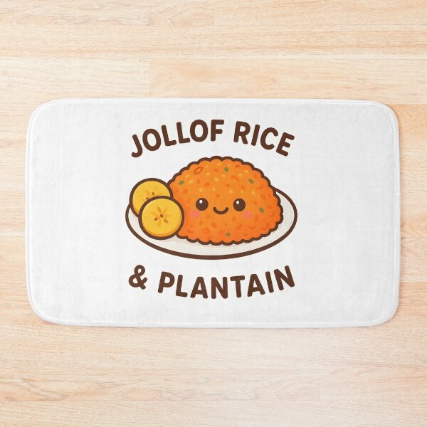 Item preview, Kawaii Jollof Rice & Plantain Sticker – Cute African Food Art, Nigerian Cuisine designed and sold by OsasChild.