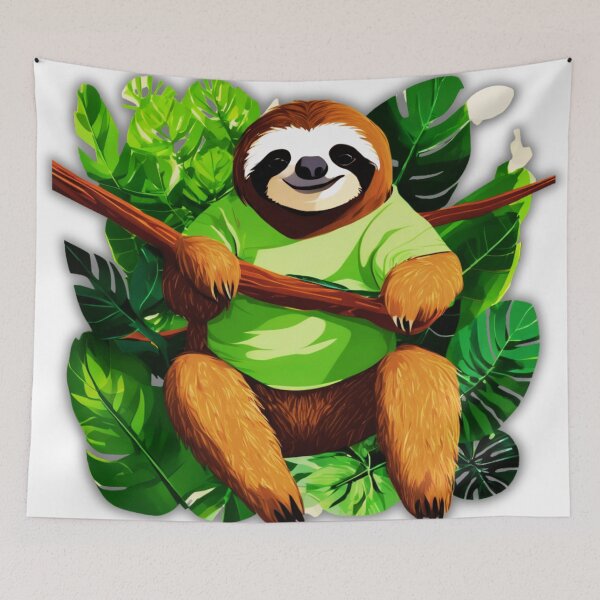 Item preview, Lazy Sloth in Action designed and sold by Zofia Sosnecka.
