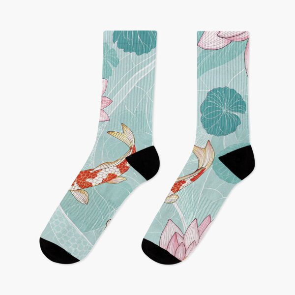 Item preview, Lotus flowers & Japanese Koi fish , luck symbols . designed and sold by Lucky 777.