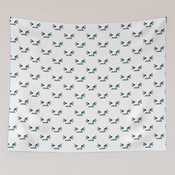 Item preview, Adorable kawaii shy crying face pattern designed and sold by BlushyPrint.