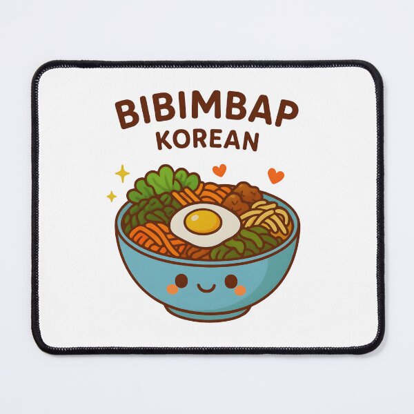 Item preview, Kawaii Bibimbap Sticker – Cute Korean Food Art, Bibimbap Bowl  designed and sold by OsasChild.