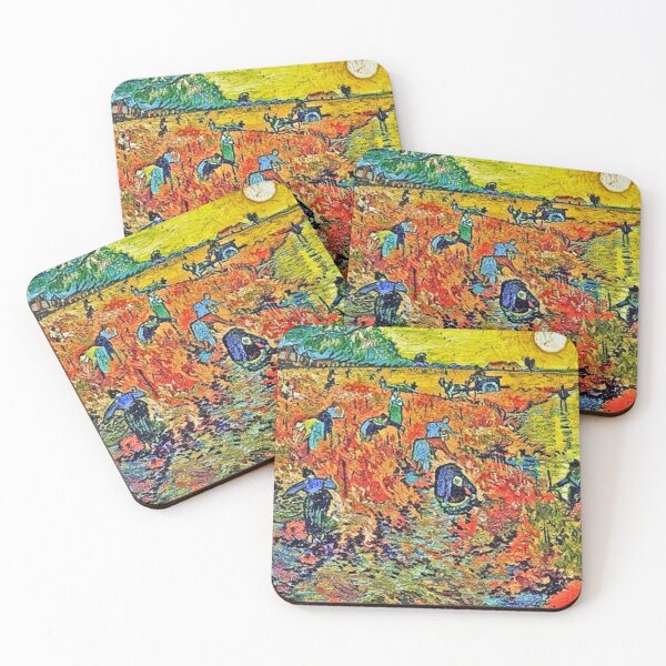 Item preview, The Red Vineyard (1888), the only painting Vincent van Gogh sold during his lifetime. designed and sold by CristalleLisa.