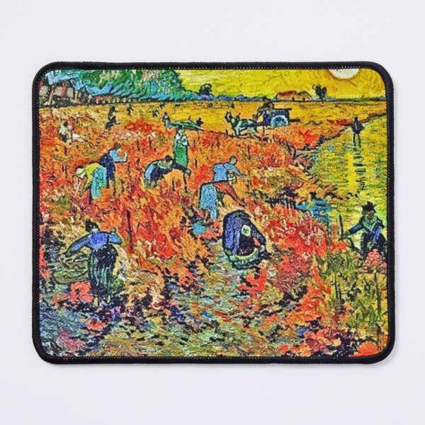 Item preview, The Red Vineyard (1888), the only painting Vincent van Gogh sold during his lifetime. designed and sold by CristalleLisa.