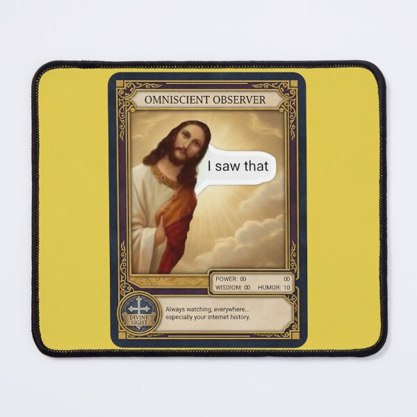 Item preview, Omniscient Observer: I Saw That Trading Card designed and sold by MattBStickers.
