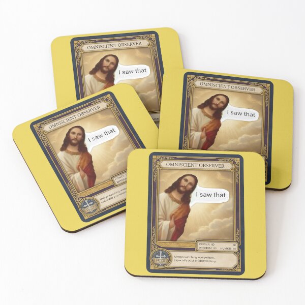 Item preview, Omniscient Observer: I Saw That Trading Card designed and sold by MattBStickers.