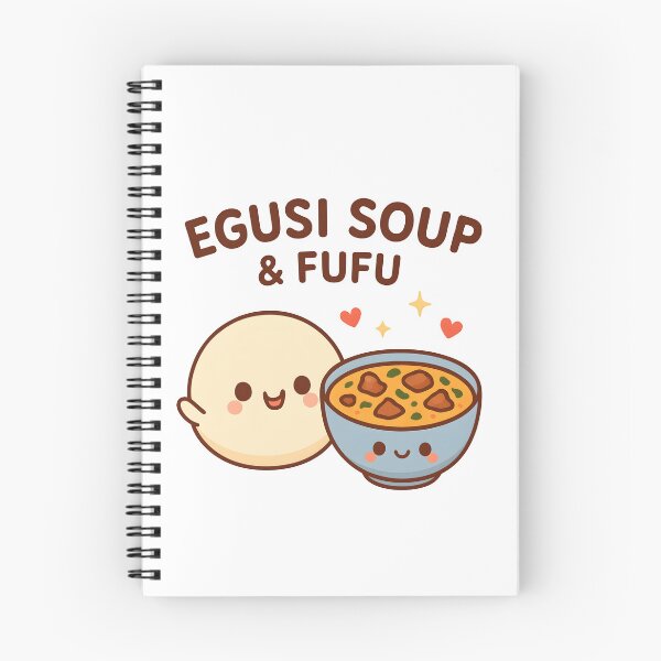 Item preview, Kawaii Egusi Soup & Fufu Sticker – Cute African Food Art, Nigerian Cuisine designed and sold by OsasChild.