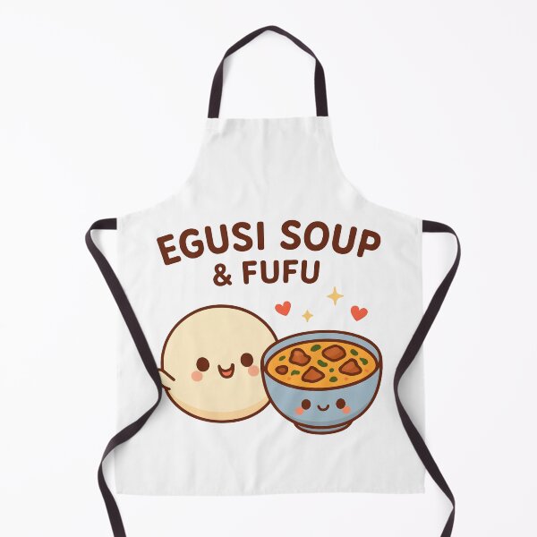 Item preview, Kawaii Egusi Soup & Fufu Sticker – Cute African Food Art, Nigerian Cuisine designed and sold by OsasChild.