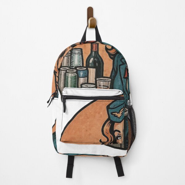 Item preview, Retro Inspired Illustration of a Flight Attendant with Beverage Cart designed and sold by Creative88Art.