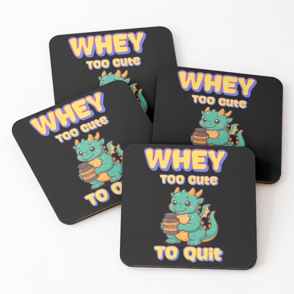 Item preview, Whey Too Cute To Quit Gift for Gym lover designed and sold by Bawek85Designs.