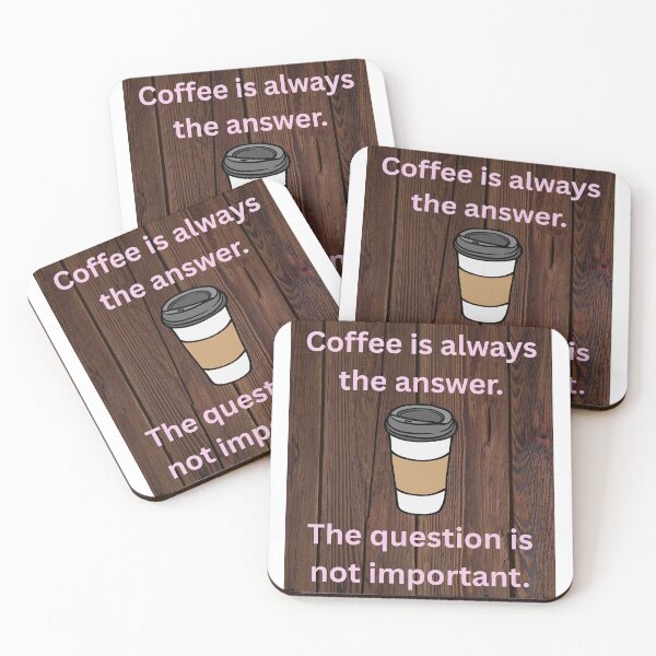 Item preview, Coffee Answer, Question Not Important designed and sold by Kilted Owl.