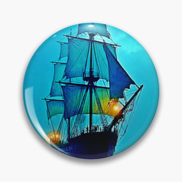 Item preview, Ghostly Tall Ship Sea Voyage Design designed and sold by Health And Fitness Posts e-Store.