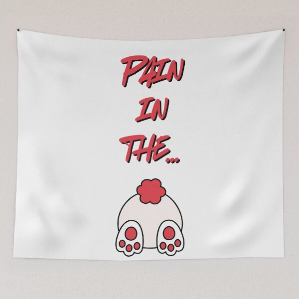 Item preview, Pain in the Bunny – Funny Cartoon Pun designed and sold by deepgoa.