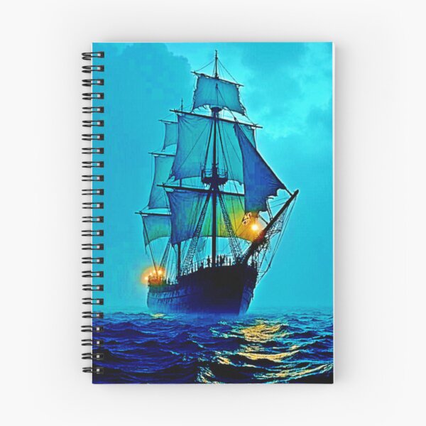 Item preview, Ghostly Tall Ship Sea Voyage Design designed and sold by Health And Fitness Posts e-Store.
