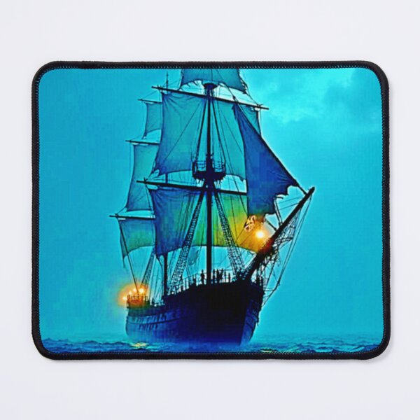 Item preview, Ghostly Tall Ship Sea Voyage Design designed and sold by Health And Fitness Posts e-Store.