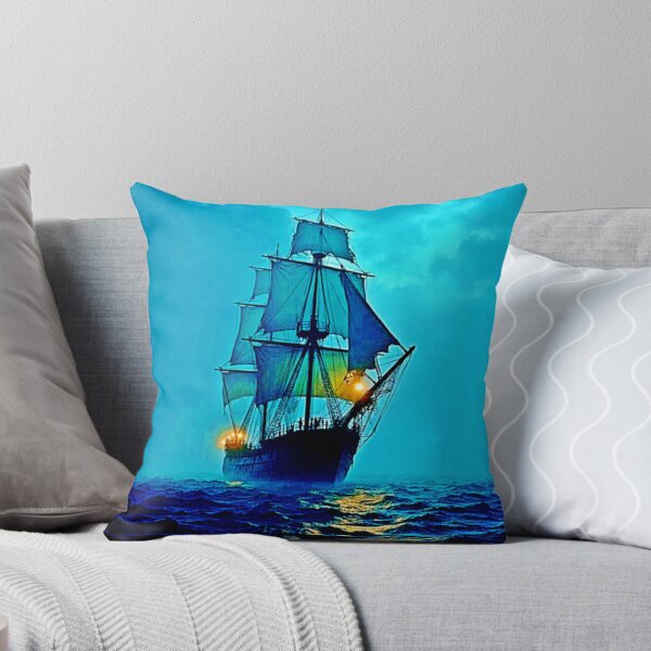 Item preview, Ghostly Tall Ship Sea Voyage Design designed and sold by Health And Fitness Posts e-Store.